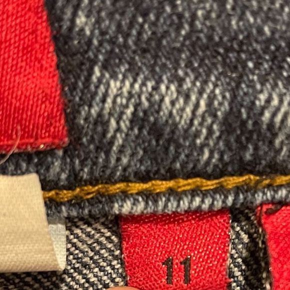 Zana Di Y2K Medium Wash Faded Sparkly Flare Mid Rose Denim Blue Jeans - Picture 9 of 10